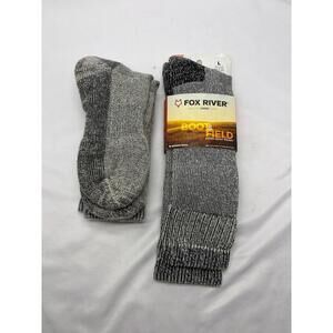 Fox River Boot & Field Extra Heavy Weight Merino Wool Gray Socks Sz L NIP & NWOP